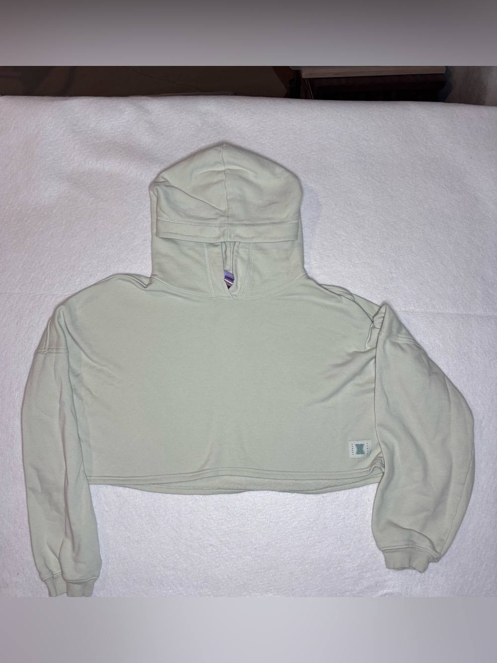 Savage X Fenty Cropped Hoodie in Sage Green Woman’s Size Large